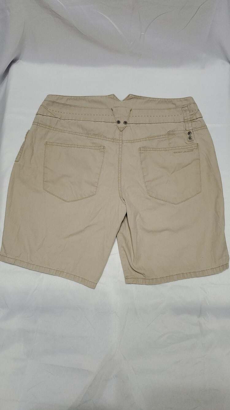 DKNY Jeans Women's Khaki Cotton Cargo Shorts Size 10 - Picture 4 of 4